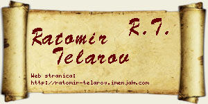 Ratomir Telarov vizit kartica